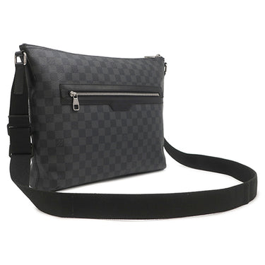 ルイヴィトン LOUIS VUITTON ミック MM N41106 ダミエグラフィット レザー ダミエグラフィットキャンバス ショルダーバッグ シルバー金具 黒 メッセンジャーバッグ