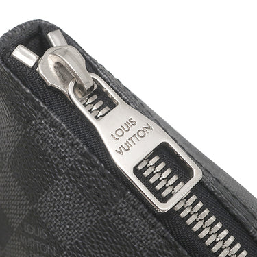 ルイヴィトン LOUIS VUITTON ミック MM N41106 ダミエグラフィット レザー ダミエグラフィットキャンバス ショルダーバッグ シルバー金具 黒 メッセンジャーバッグ