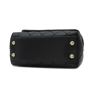 シャネル CHANEL ココハンドル XXS AS2215 ブラック ラムスキン 2WAYバッグ ゴールド金具 トップハンドル 黒 ショルダーバッグ