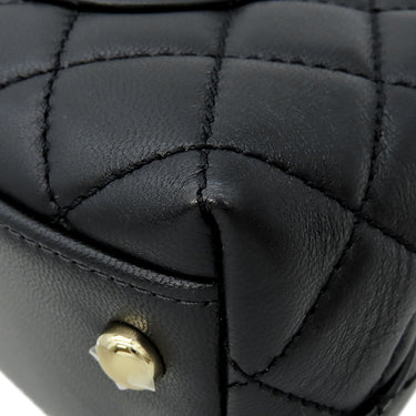 シャネル CHANEL ココハンドル XXS AS2215 ブラック ラムスキン 2WAYバッグ ゴールド金具 トップハンドル 黒 ショルダーバッグ