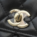 シャネル CHANEL ココハンドル XXS AS2215 ブラック ラムスキン 2WAYバッグ ゴールド金具 トップハンドル 黒 ショルダーバッグ