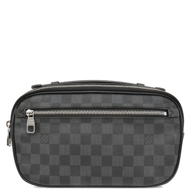 ルイヴィトン LOUIS VUITTON アンブレール N41289 ダミエグラフィット ダミエグラフィットキャンバス 2WAYバッグ シルバー金具 ボディバッグ バムバッグ