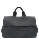 エルメス HERMES ヴァルパライソ MM ブラック トワルシェブロン レザー ハンドバッグ シルバー金具 黒 ポーチ欠品