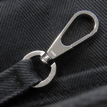 エルメス HERMES ヴァルパライソ MM ブラック トワルシェブロン レザー ハンドバッグ シルバー金具 黒 ポーチ欠品