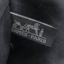 エルメス HERMES ヴァルパライソ MM ブラック トワルシェブロン レザー ハンドバッグ シルバー金具 黒 ポーチ欠品