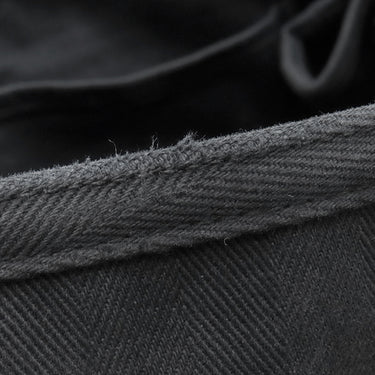 エルメス HERMES ヴァルパライソ MM ブラック トワルシェブロン レザー ハンドバッグ シルバー金具 黒 ポーチ欠品