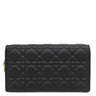 クリスチャン・ディオール Christian Dior Lady Dior ポーチ ブラック ラムスキン 2WAYバッグ ゴールド金具 カナージュ ショルダー クラッチ チェーンウォレット