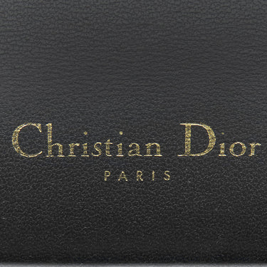クリスチャン・ディオール Christian Dior Lady Dior ポーチ ブラック ラムスキン 2WAYバッグ ゴールド金具 カナージュ ショルダー クラッチ チェーンウォレット