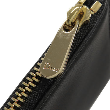 クリスチャン・ディオール Christian Dior Lady Dior ポーチ ブラック ラムスキン 2WAYバッグ ゴールド金具 カナージュ ショルダー クラッチ チェーンウォレット