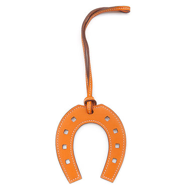 エルメス HERMES パドック シュバル ホースシュー オレンジ ヴォースイフト バッグチャーム 馬蹄