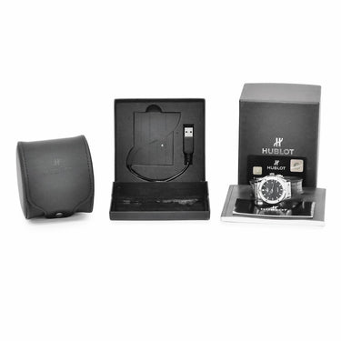 腕時計 ウブロ HUBLOT クラシック フュージョン チタニウム 542.NX.1170.LR.1104 自動巻き メンズ 純正ダイヤ デイト ブラック