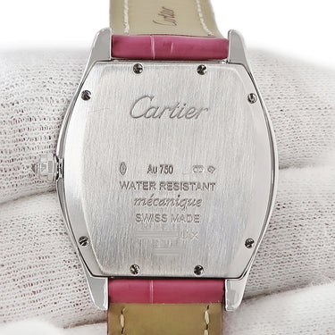 腕時計 カルティエ Cartier トーチュ MM WA501009 手巻き レディース K18WG無垢 純正ダイヤ トノウ ローマン 青針 ギョウシェ