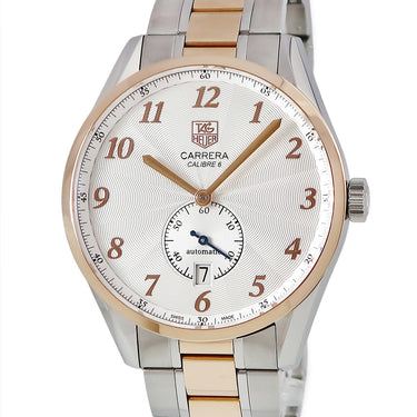 腕時計 タグホイヤー TAG Heuer カレラ キャリバー6 WAS2151.BA0732 自動巻き メンズ K18PG×SS コンビ ギョウシェ スモールセコンド