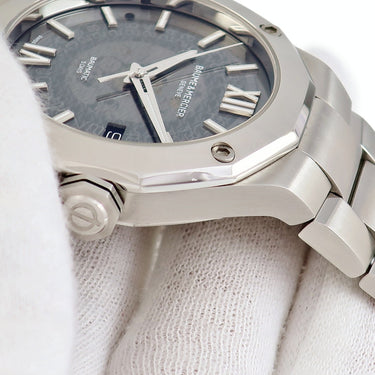 腕時計 ボーム&メルシエ BAUME&MERCIER リビエラ ボーマティック M0A10702 自動巻き メンズ 12角形 スモーキーグレー デイト