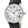 腕時計 カルティエ Cartier ロンドソロ ドゥ カルティエ XL W6701010 自動巻き メンズ シルバー ローマン 青針 デイト