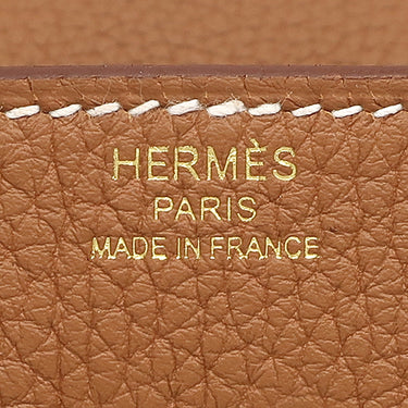 エルメス HERMES バーキン25 ゴールド トゴ ハンドバッグ ゴールド金具 新品 未使用 茶