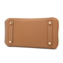 エルメス HERMES バーキン25 ゴールド トゴ ハンドバッグ ゴールド金具 新品 未使用 茶