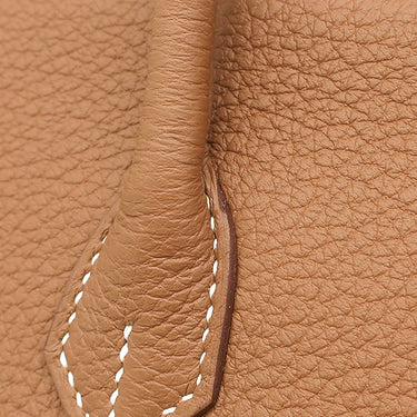 エルメス HERMES バーキン25 ゴールド トゴ ハンドバッグ ゴールド金具 新品 未使用 茶