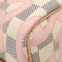 ルイヴィトン LOUIS VUITTON ナノ ノエ N60052 ダミエアズール タヒチ ダミエアズールキャンバス ショルダーバッグ ゴールド金具 白 ピンク