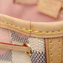 ルイヴィトン LOUIS VUITTON ナノ ノエ N60052 ダミエアズール タヒチ ダミエアズールキャンバス ショルダーバッグ ゴールド金具 白 ピンク