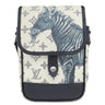 ルイヴィトン LOUIS VUITTON メッセンジャーBB M54247 ホワイト×ネイビー レザー モノグラムサバンナキャンバス ショルダーバッグ シルバー金具 チャップマンブラザーズ シマウマ