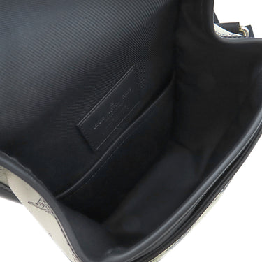 ルイヴィトン LOUIS VUITTON メッセンジャーBB M54247 ホワイト×ネイビー レザー モノグラムサバンナキャンバス ショルダーバッグ シルバー金具 チャップマンブラザーズ シマウマ