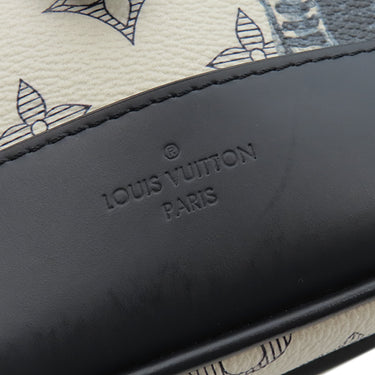 ルイヴィトン LOUIS VUITTON メッセンジャーBB M54247 ホワイト×ネイビー レザー モノグラムサバンナキャンバス ショルダーバッグ シルバー金具 チャップマンブラザーズ シマウマ