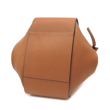 ロエベ LOEWE ハンモックバッグ スモール 387.30.S35 タン カーフ 2WAYバッグ ゴールド金具 ハンドバッグ ショルダーバッグ 茶
