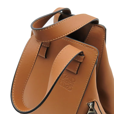 ロエベ LOEWE ハンモックバッグ スモール 387.30.S35 タン カーフ 2WAYバッグ ゴールド金具 ハンドバッグ ショルダーバッグ 茶