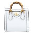 グッチ GUCCI ダイアナ ナノバッグ 760251 ライトブルー レザー バンブー ショルダーバッグ ゴールド金具 水色 ミニショルダー ミニバッグ