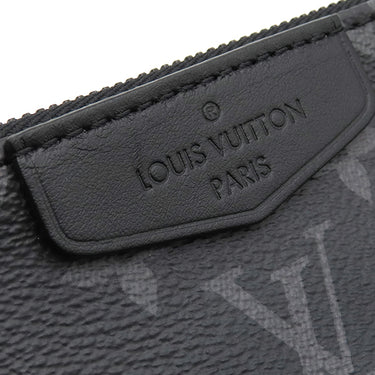 ルイヴィトン LOUIS VUITTON ポシェット アクセソワール XL M11741 モノグラムエクリプス レザー モノグラムエクリプスキャンバス ショルダーバッグ マットブラック金具 ニシャル刻印入り