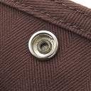 エルメス HERMES ヴァルパライソPM アヴァンヌ トワルシェブロン レザー ハンドバッグ シルバー金具 茶