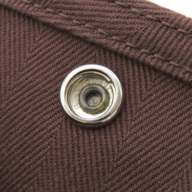 エルメス HERMES ヴァルパライソPM アヴァンヌ トワルシェブロン レザー ハンドバッグ シルバー金具 茶