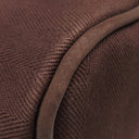 エルメス HERMES ヴァルパライソPM アヴァンヌ トワルシェブロン レザー ハンドバッグ シルバー金具 茶