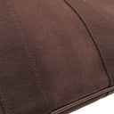 エルメス HERMES ヴァルパライソPM アヴァンヌ トワルシェブロン レザー ハンドバッグ シルバー金具 茶