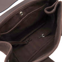 エルメス HERMES ヴァルパライソPM アヴァンヌ トワルシェブロン レザー ハンドバッグ シルバー金具 茶