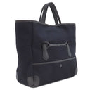 エルメス HERMES パスパス 35 マリン×ブラック キャンバス ヴォーバレニア トワルゴエラン トートバッグ シルバー金具 紺 黒 トート 2WAYバッグ