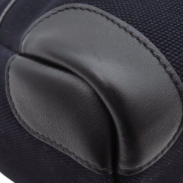 エルメス HERMES パスパス 35 マリン×ブラック キャンバス ヴォーバレニア トワルゴエラン トートバッグ シルバー金具 紺 黒 トート 2WAYバッグ