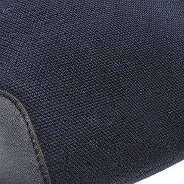 エルメス HERMES パスパス 35 マリン×ブラック キャンバス ヴォーバレニア トワルゴエラン トートバッグ シルバー金具 紺 黒 トート 2WAYバッグ