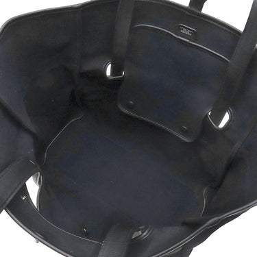 エルメス HERMES パスパス 35 マリン×ブラック キャンバス ヴォーバレニア トワルゴエラン トートバッグ シルバー金具 紺 黒 トート 2WAYバッグ