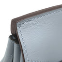 エルメス HERMES バーキン25 ブルーリン ヴォースイフト ハンドバッグ シルバー金具 水色