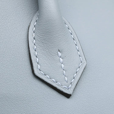 エルメス HERMES バーキン25 ブルーリン ヴォースイフト ハンドバッグ シルバー金具 水色