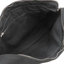 エルメス HERMES アカプルコ バサス MM ブラック トワルシェブロン レザー ショルダーバッグ シルバー金具 黒