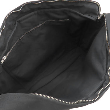 エルメス HERMES アカプルコ バサス MM ブラック トワルシェブロン レザー ショルダーバッグ シルバー金具 黒