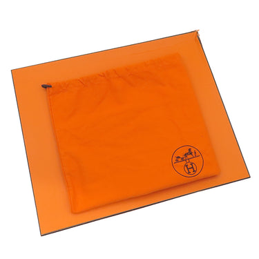 エルメス HERMES アカプルコ バサス MM ブラック トワルシェブロン レザー ショルダーバッグ シルバー金具 黒