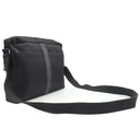 エルメス HERMES アカプルコ バサス MM ブラック トワルシェブロン レザー ショルダーバッグ シルバー金具 黒