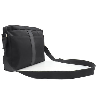 エルメス HERMES アカプルコ バサス MM ブラック トワルシェブロン レザー ショルダーバッグ シルバー金具 黒