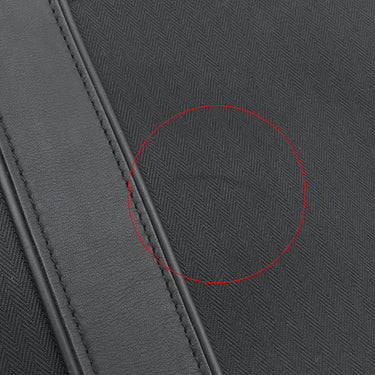 エルメス HERMES アカプルコ バサス MM ブラック トワルシェブロン レザー ショルダーバッグ シルバー金具 黒