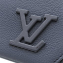 ルイヴィトン LOUIS VUITTON テイクオフ メッセンジャー M21363 ネイビー レザー アエログラムレザー ショルダーバッグ シルバー金具 紺 アエログラム