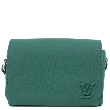 ルイヴィトン LOUIS VUITTON ファストライン ウェアブル ウォレット M82367 エヴァーグリーン カーフ ショルダーバッグ シルバー金具 緑